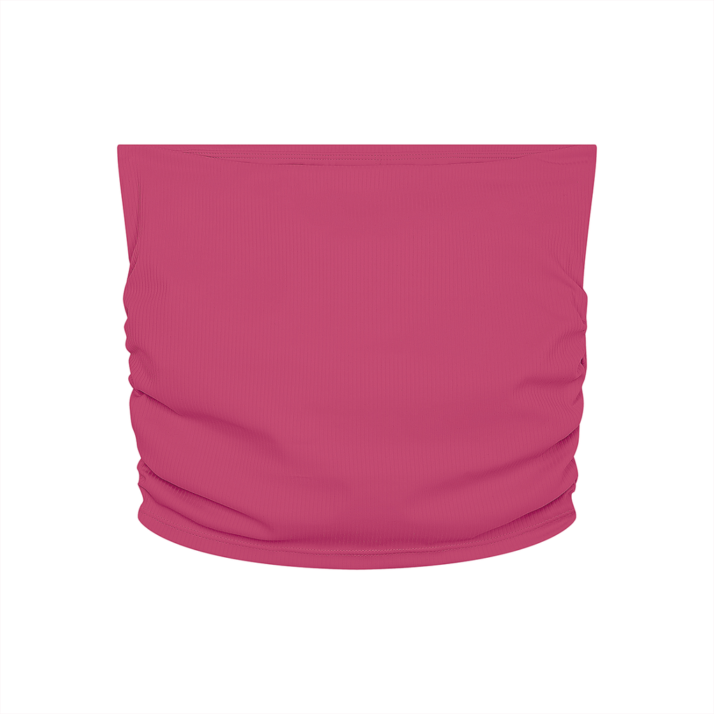 Women’s Ruched Cropped Yoga Tube Top