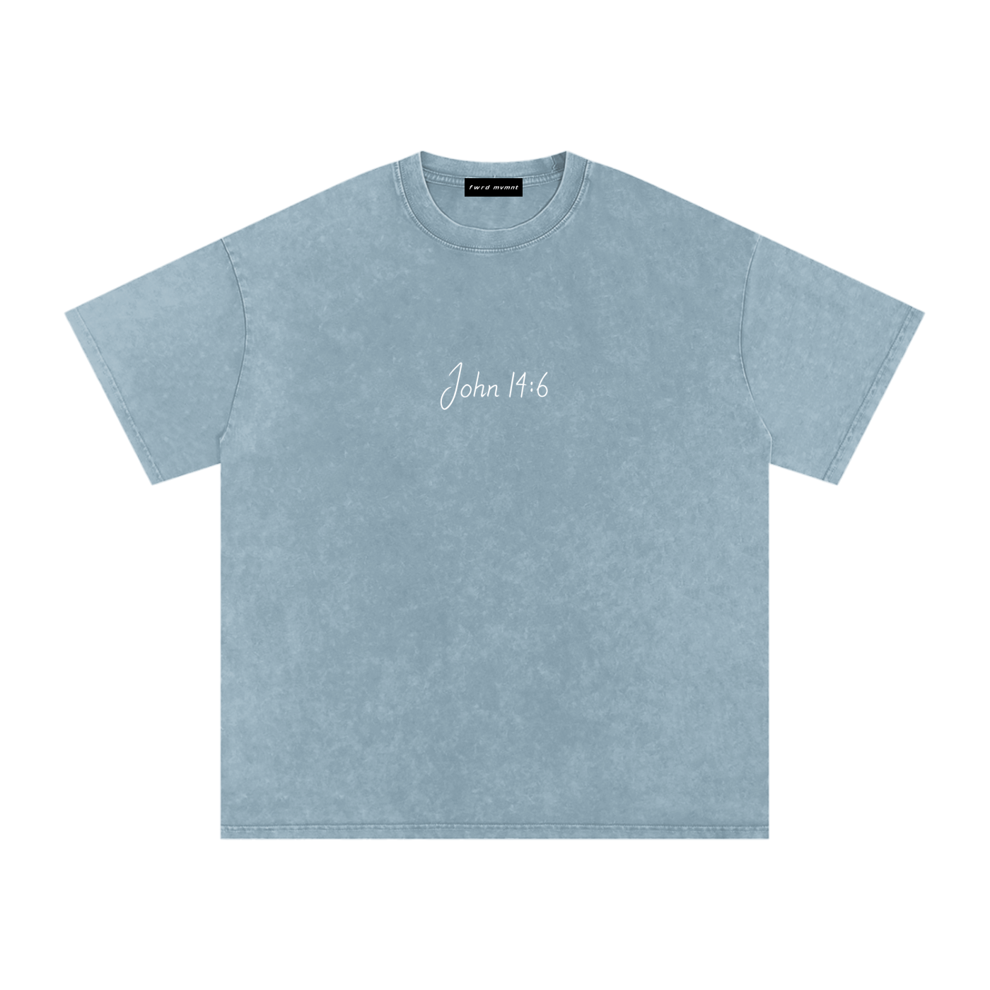 John 14:6 Snow Washed Oversized Tee