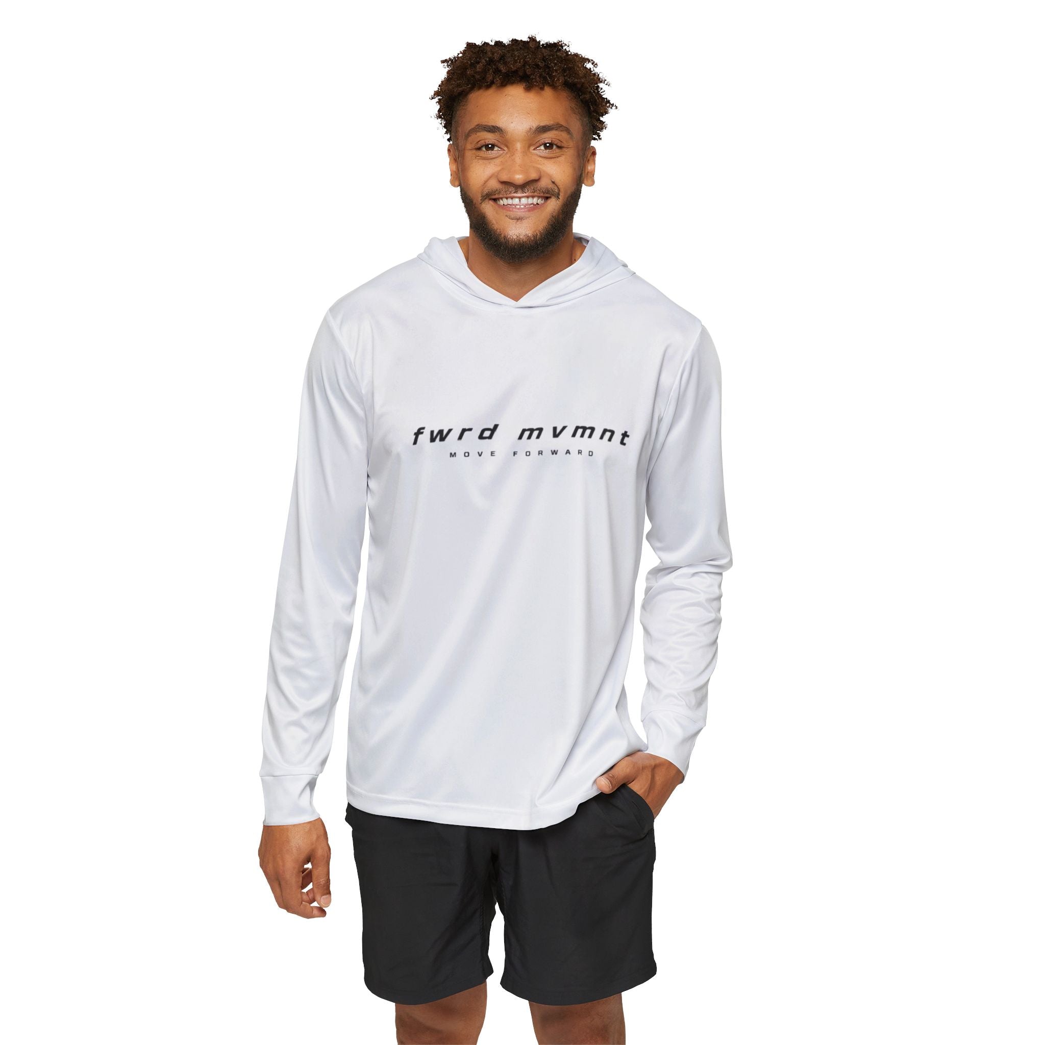 Performance Hoodie — "fwrd mvmt" Lightweight Athletic Warmup Top