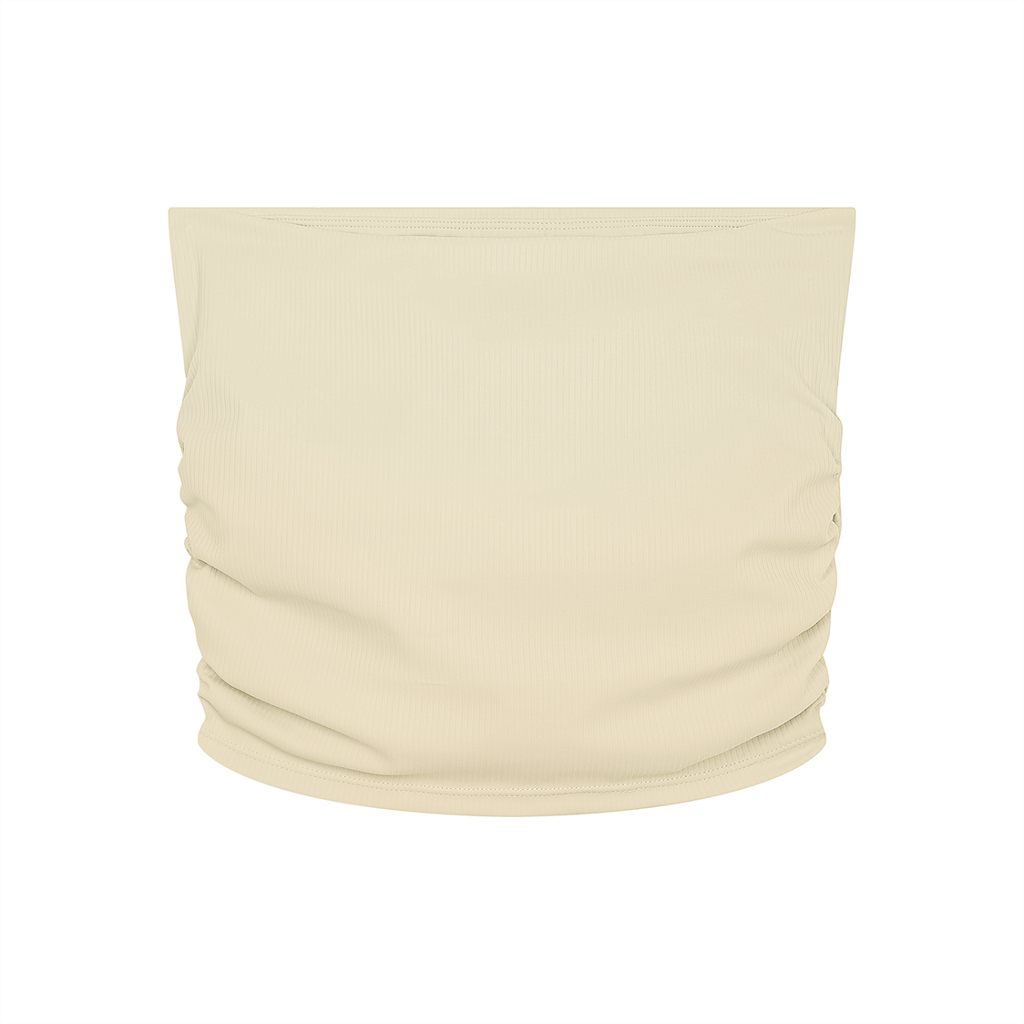 Women’s Ruched Cropped Yoga Tube Top