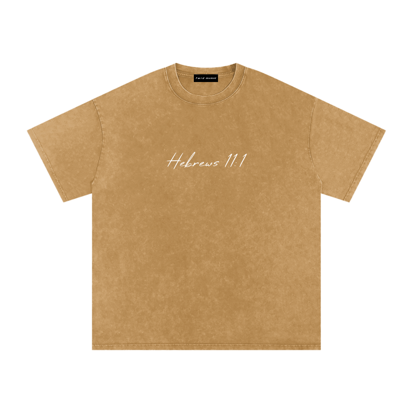 Hebrews 11:1 Snow Washed Oversized Tee