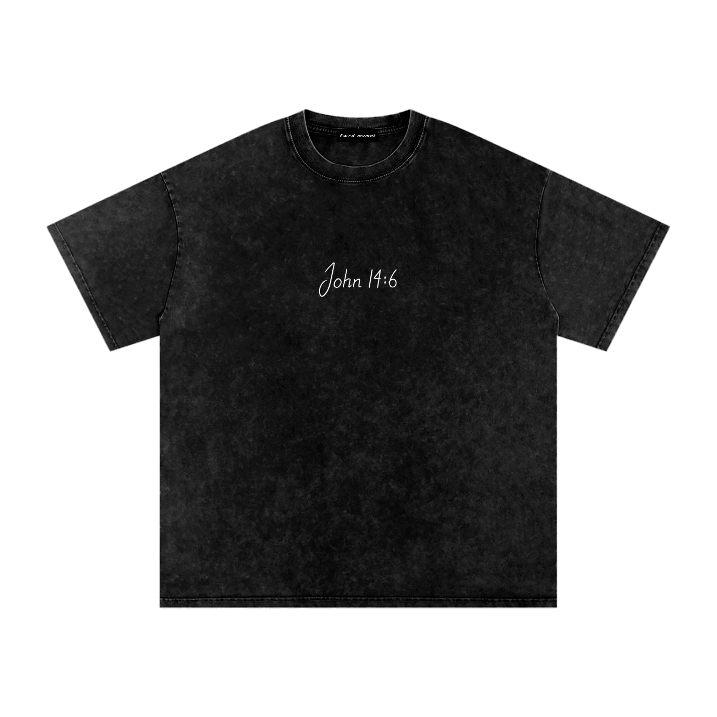 John 14:6 Snow Washed Oversized Tee