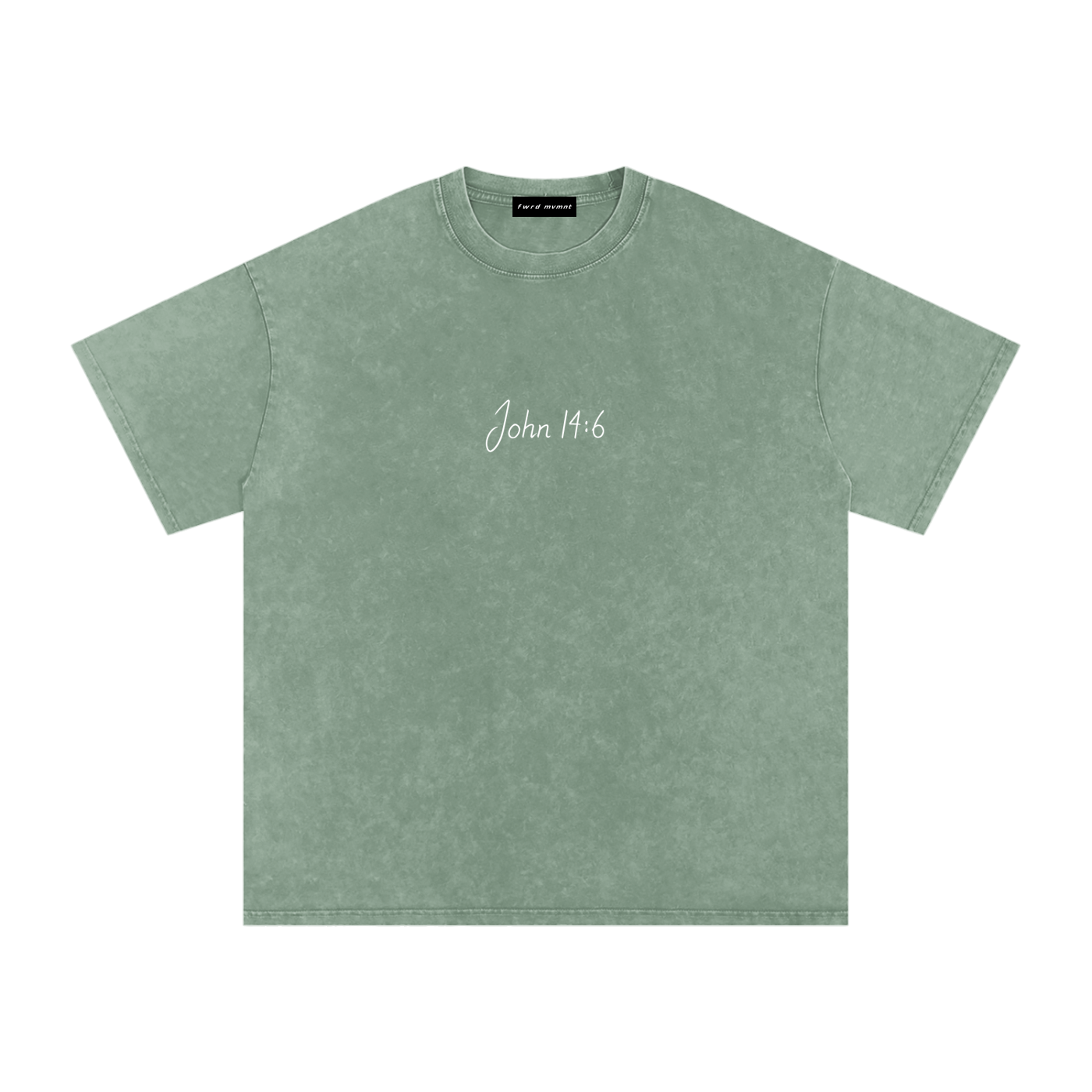 John 14:6 Snow Washed Oversized Tee