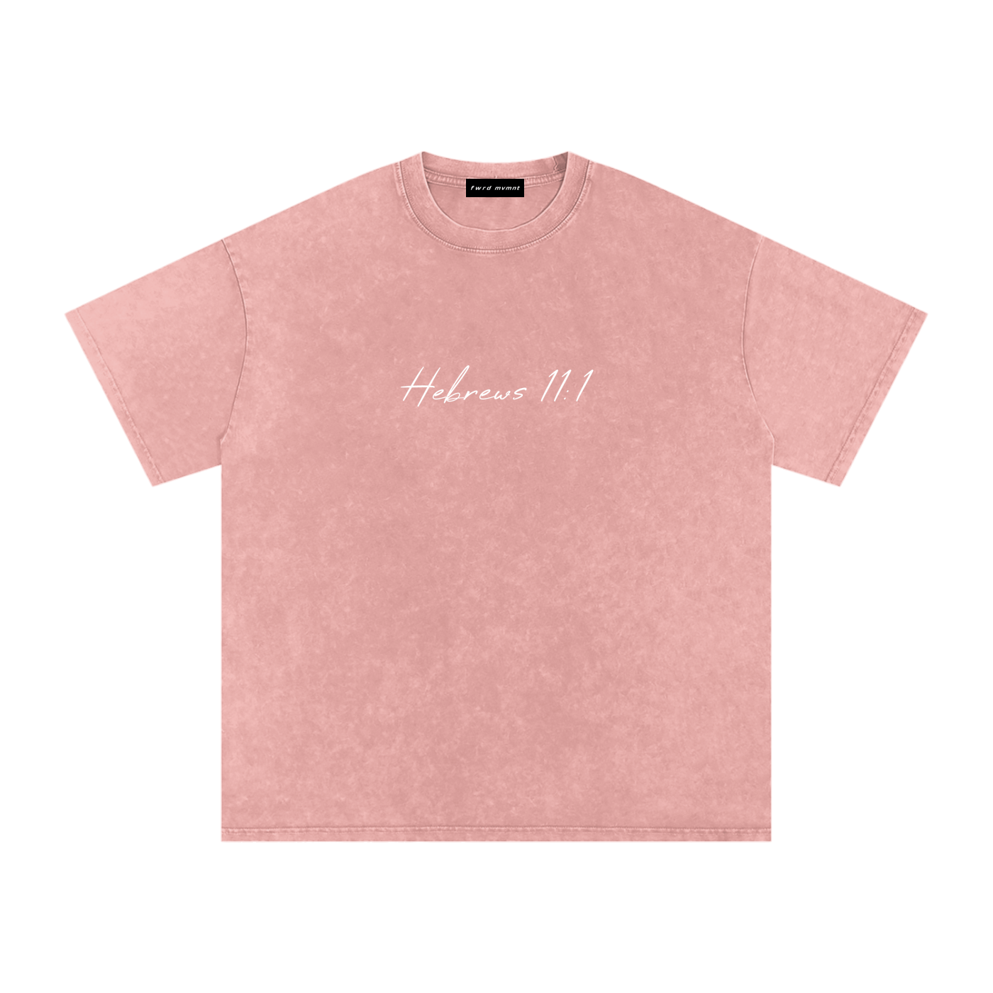 Hebrews 11:1 Snow Washed Oversized Tee