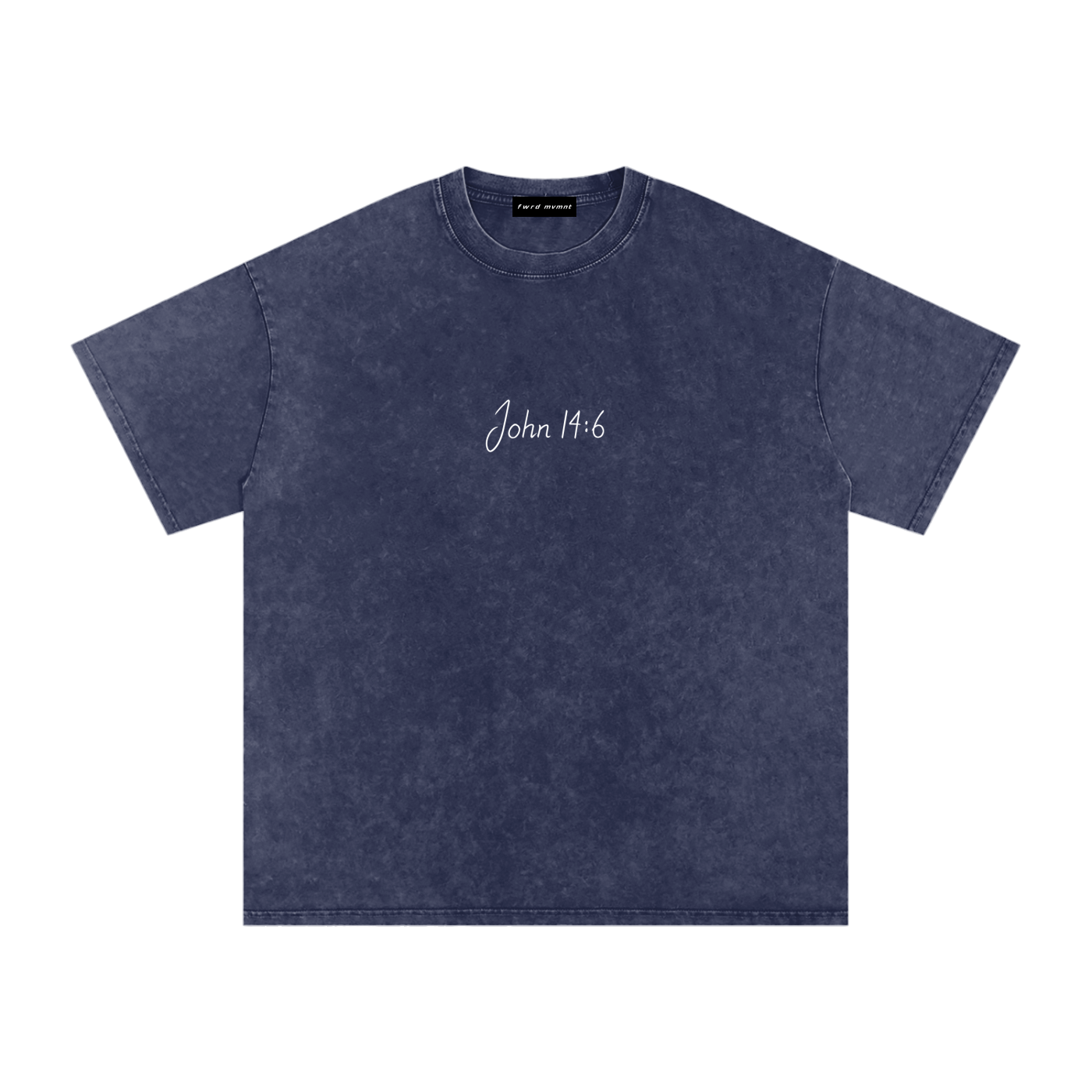 John 14:6 Snow Washed Oversized Tee