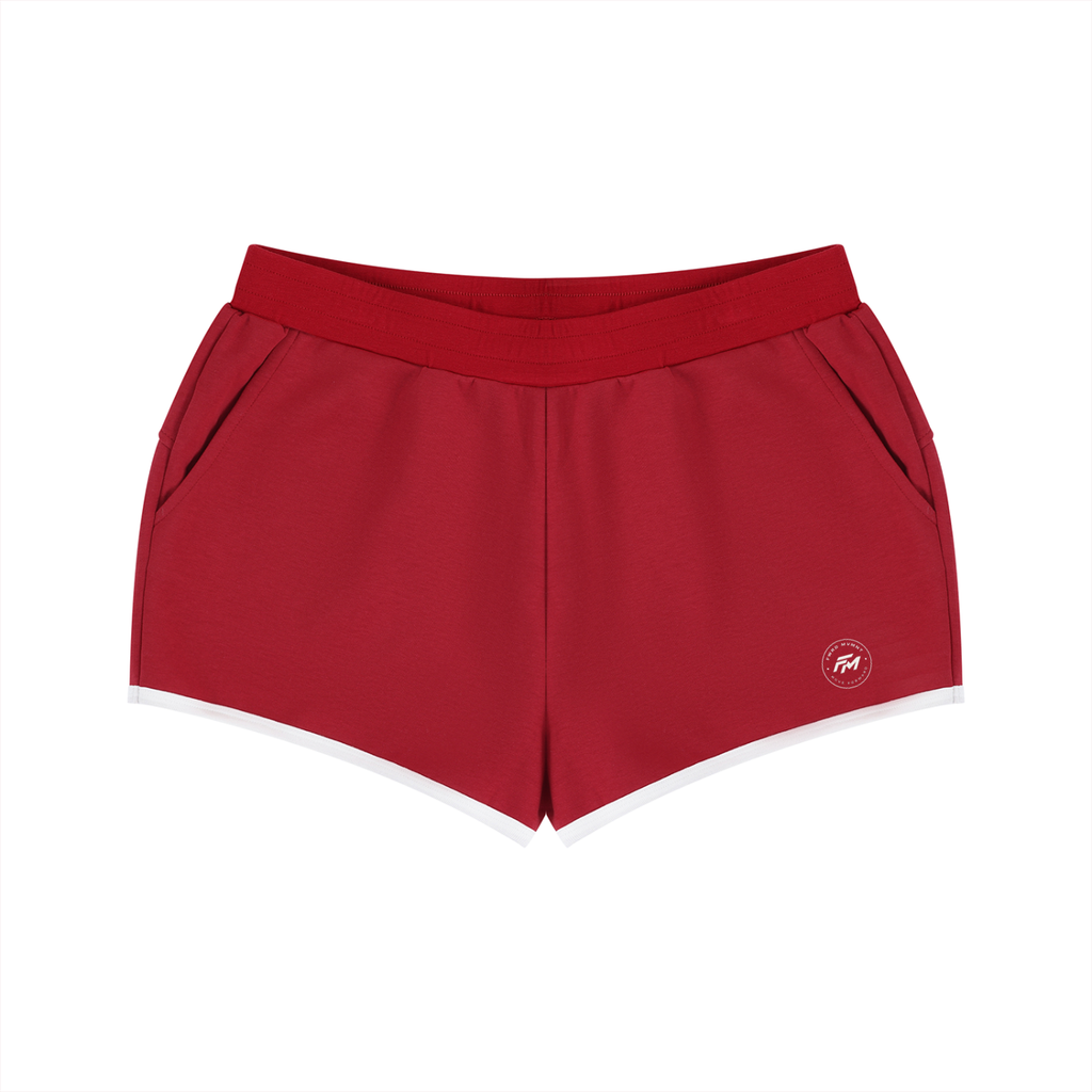 Women's Retro Contrast Binding Shorts