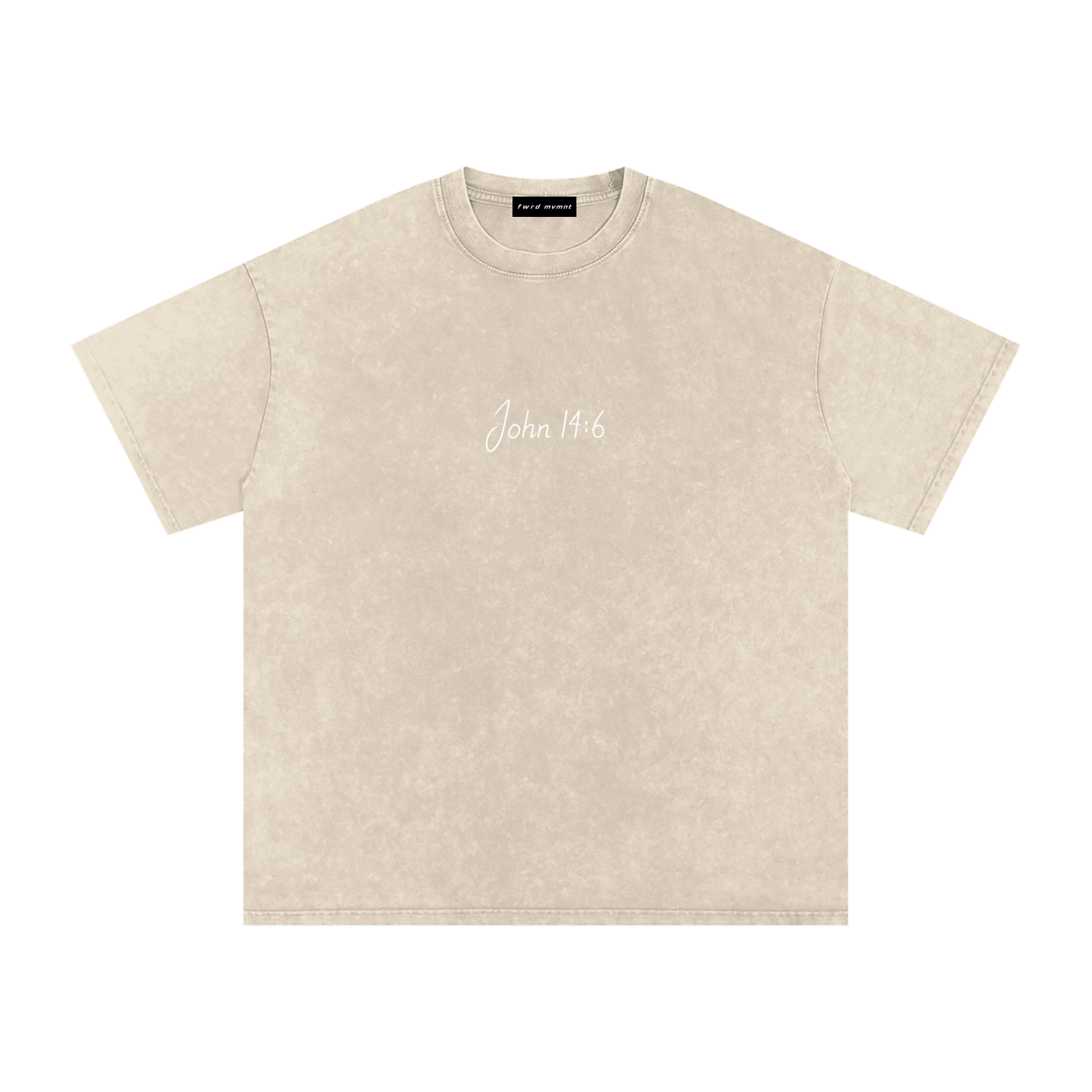 John 14:6 Snow Washed Oversized Tee