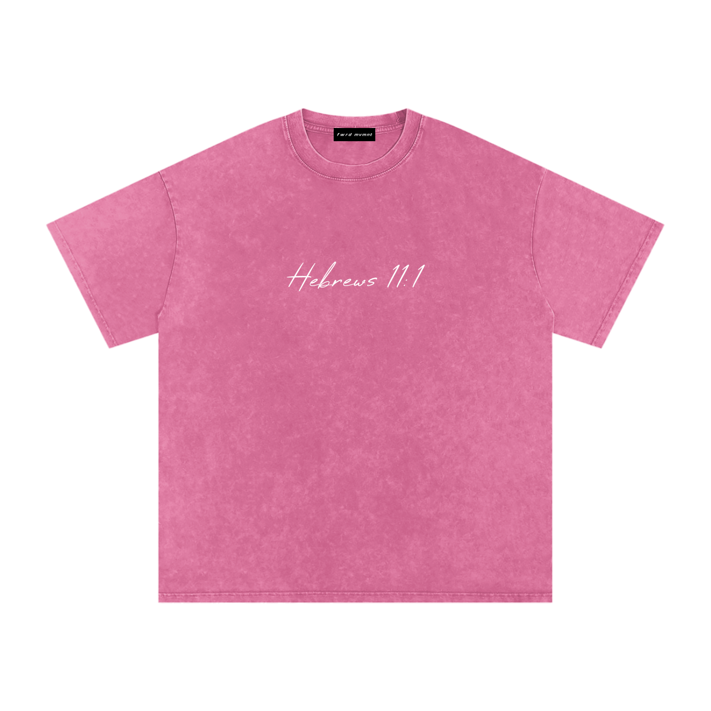 Hebrews 11:1 Snow Washed Oversized Tee
