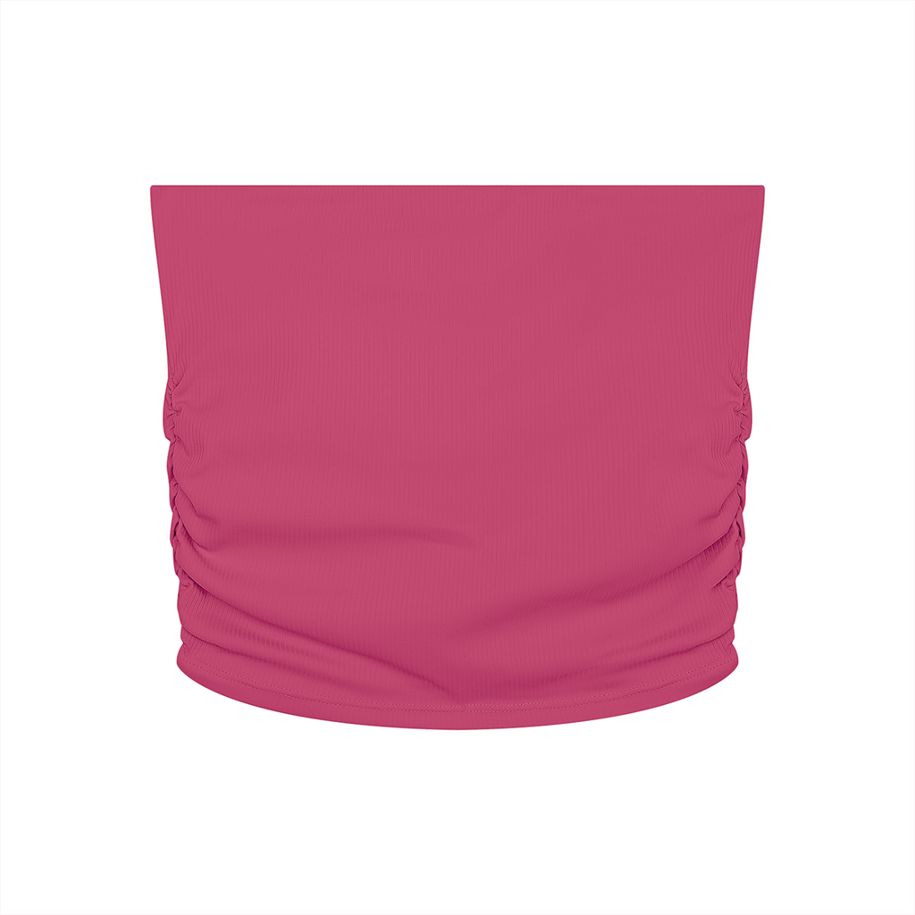 Women’s Ruched Cropped Yoga Tube Top