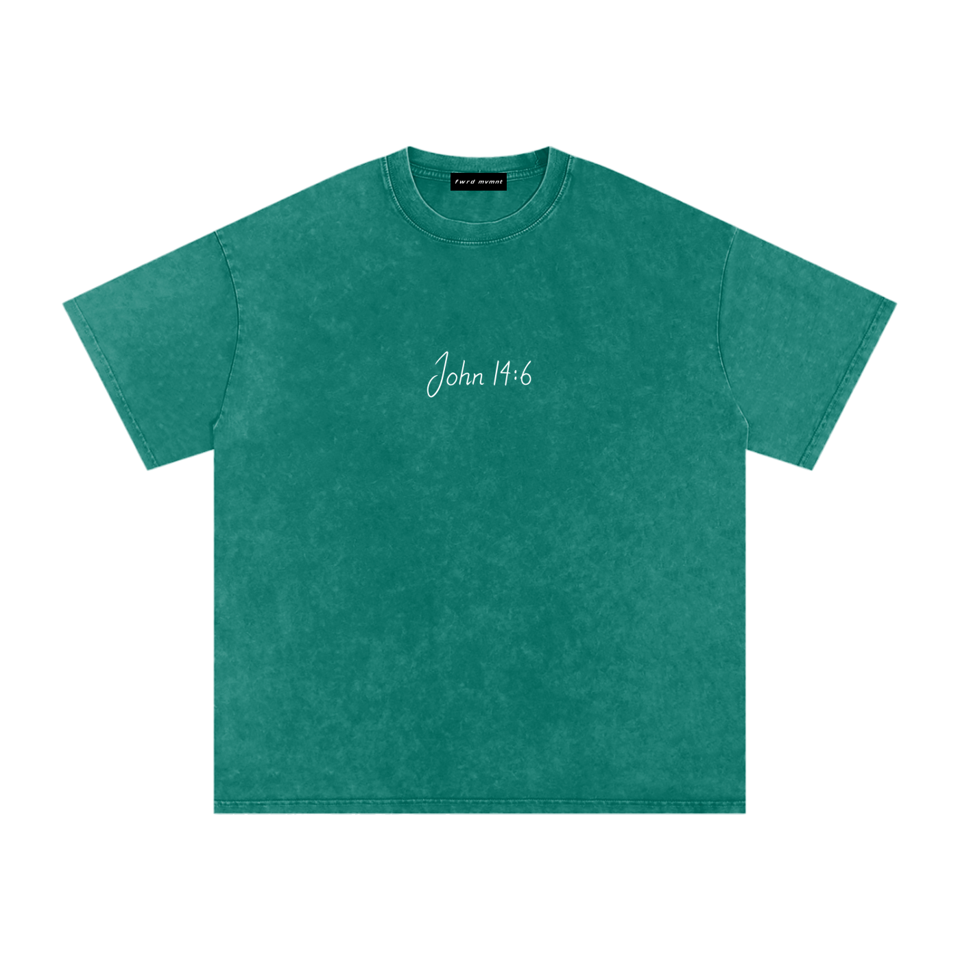 John 14:6 Snow Washed Oversized Tee